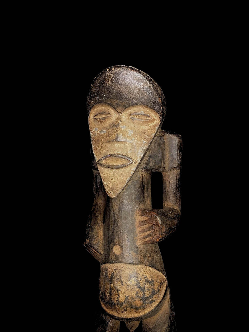 African Art /old tribal used african fang statue - gabon