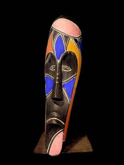 African Face Mask African Tribal Art Wooden Carved Fang Mask