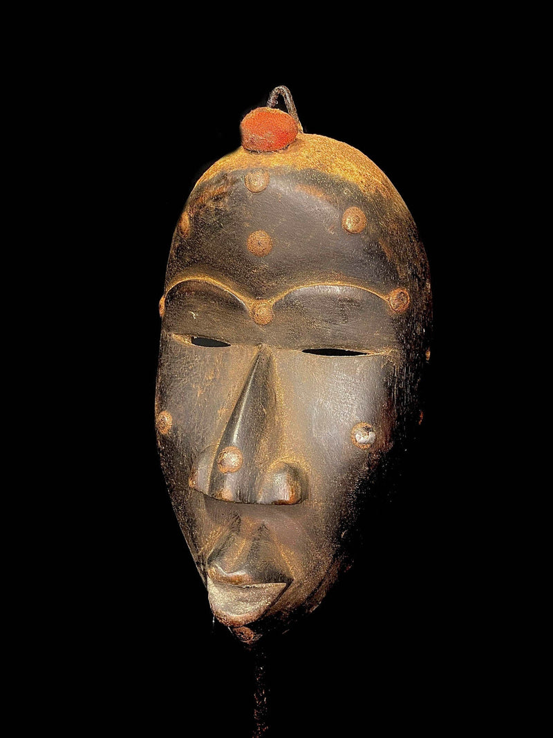 African Mask Antique African Carved Large Dan tribal