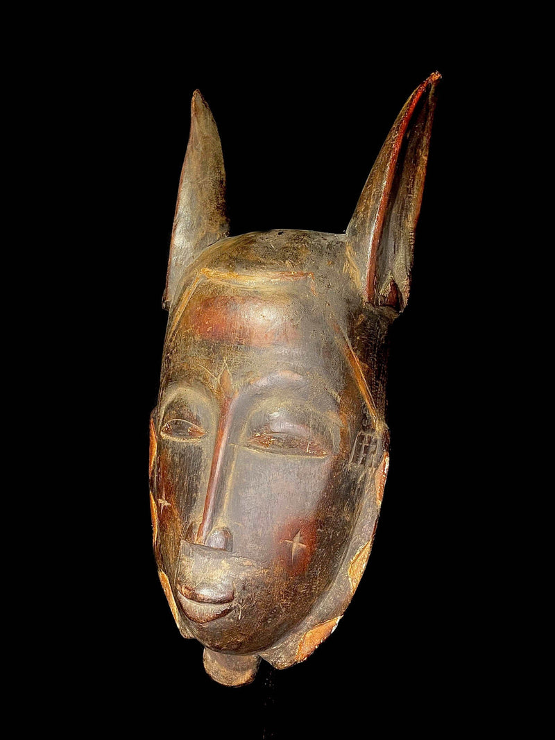 African mask Antique mask hand carved wooden wall décor