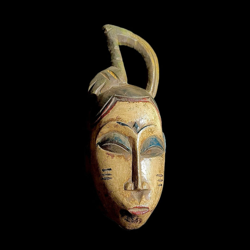 African mask Antique Tribal Art Face Vintage Wood Carving
