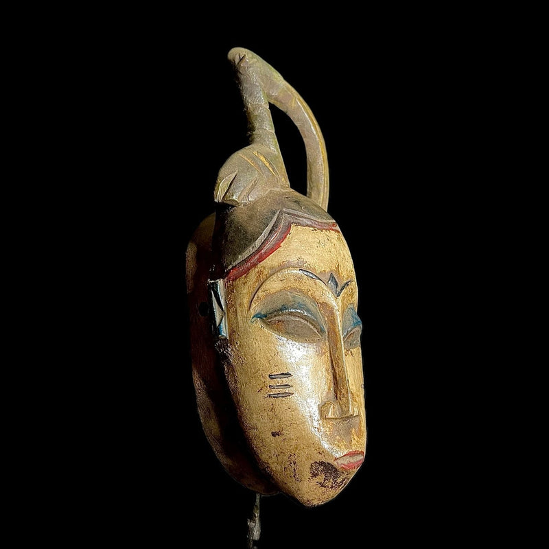 African mask Antique Tribal Art Face Vintage Wood Carving
