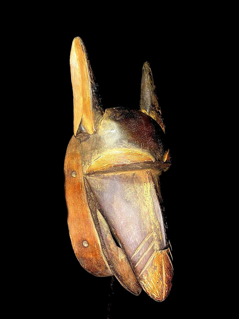 African mask Antique Tribal Mask Vintage Carved wood