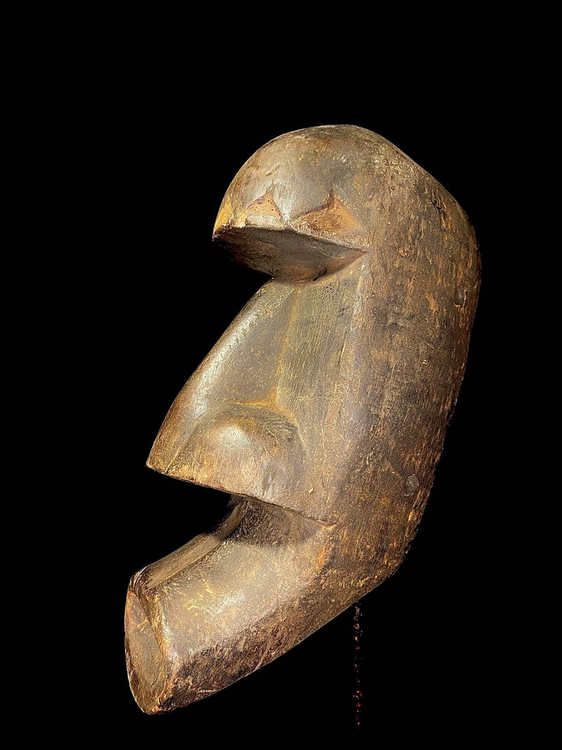 African Mask Antique Tribal Mask Vintage Carved Dan Kran