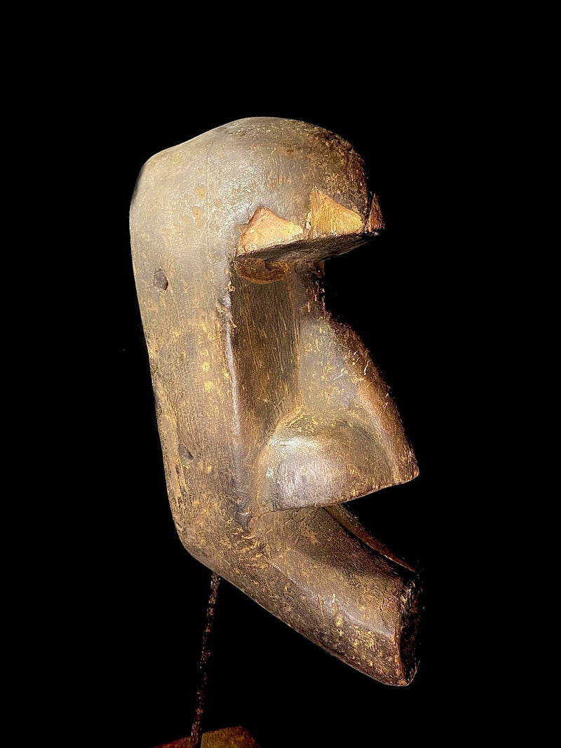 African Mask Antique Tribal Mask Vintage Carved Dan Kran