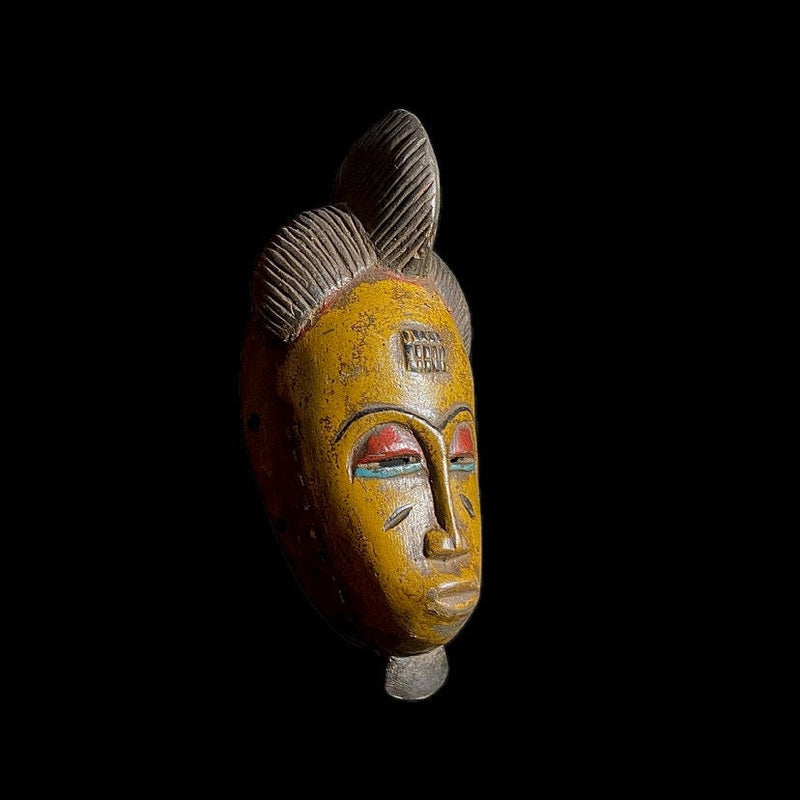 African Mask antique wall african mask Carved Vintage