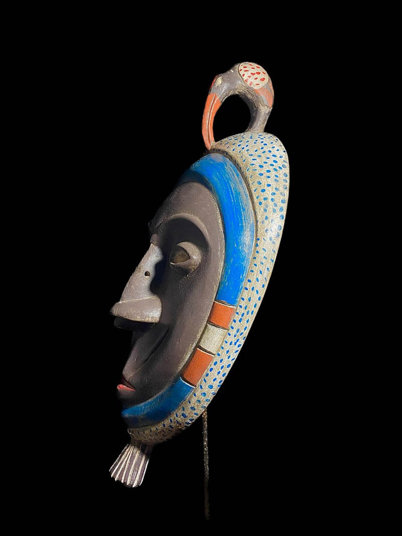 African Mask Antiques Tribal Art Face Vintage Wood Carved