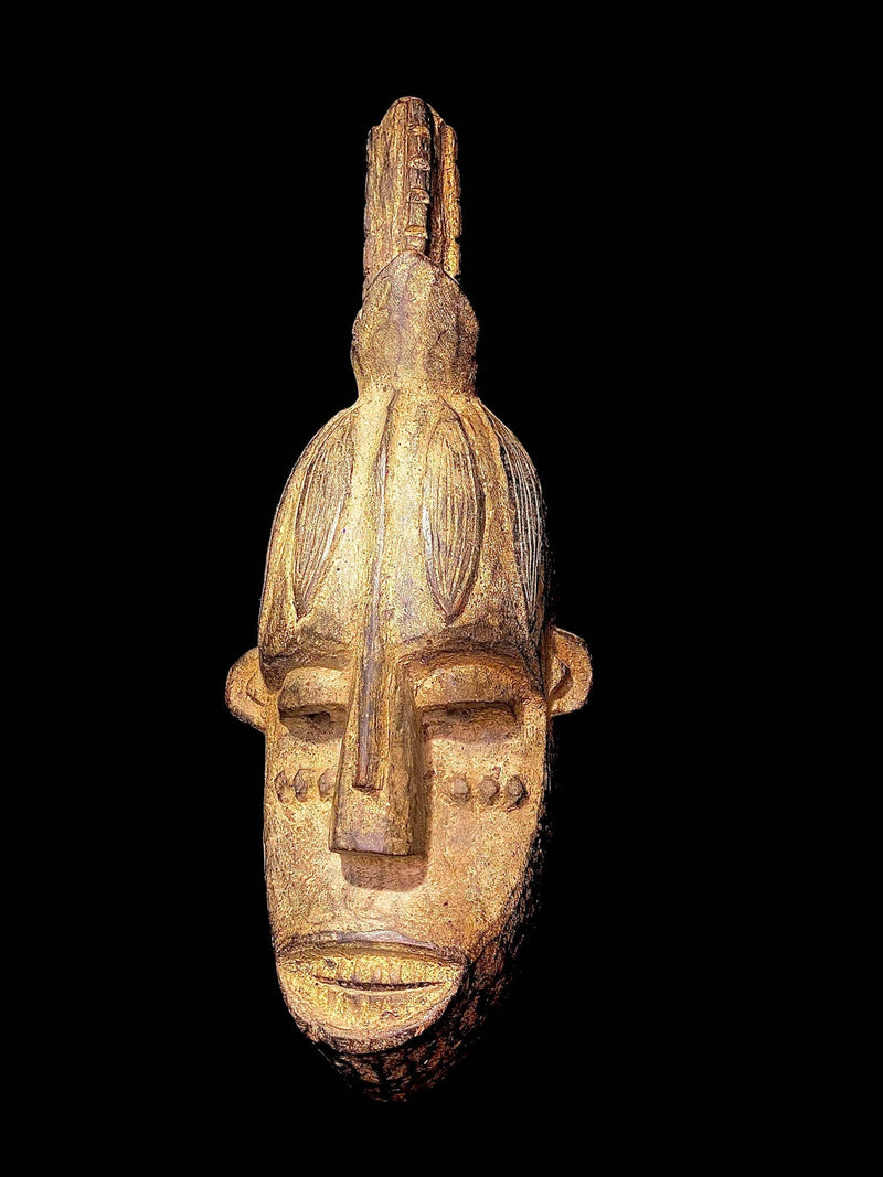 African mask antiques tribal art Face vintage Wood Carved