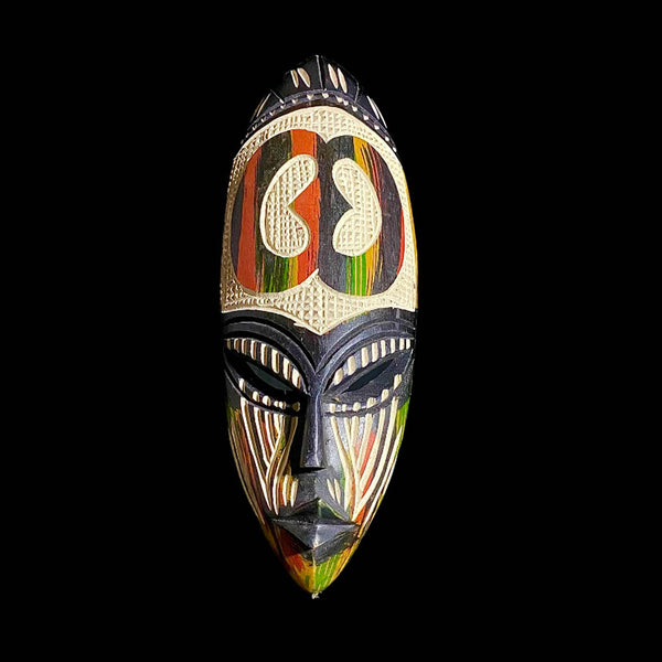 African mask antiques tribal Face Carved wooden art masks