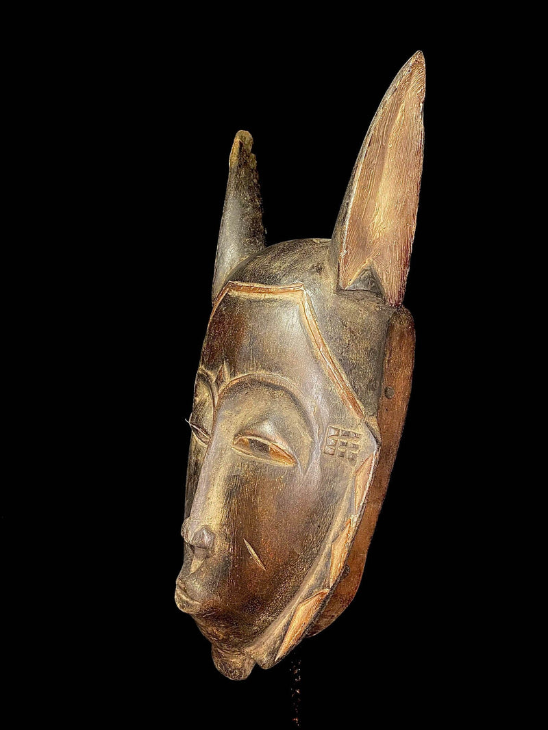 African Mask Antiques Wall Hanging Guro - 6580 - Art Objects