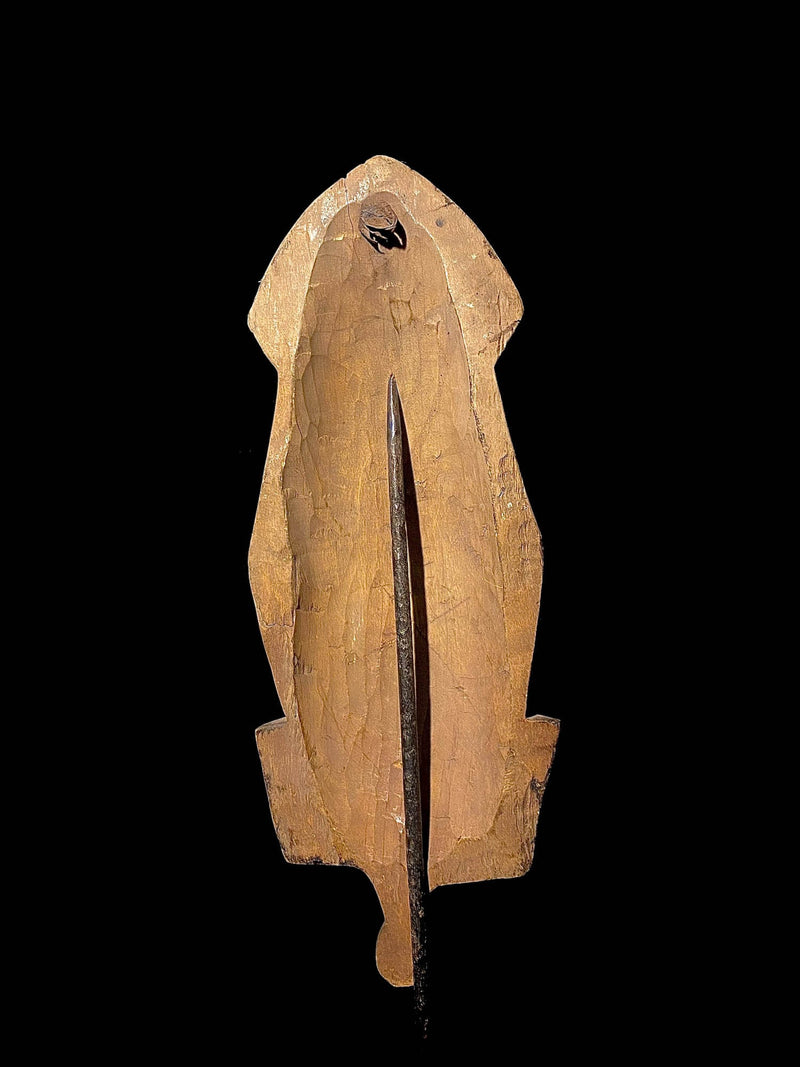 African mask Art Vintage Wooden Carved Fang mask Louvre