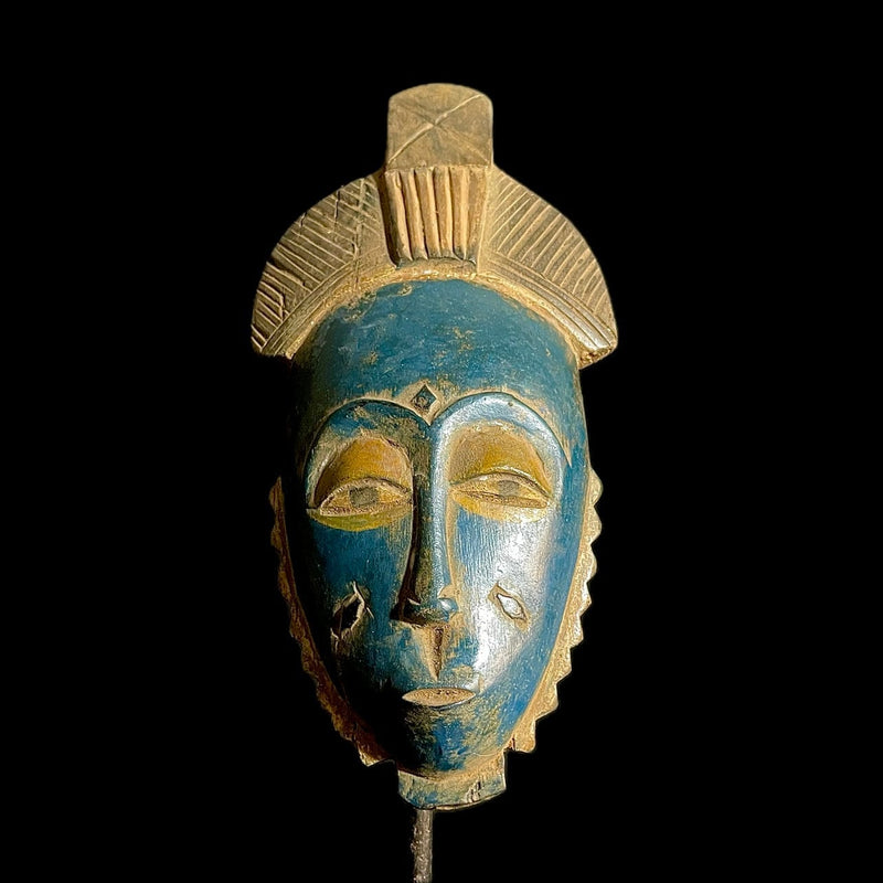 African mask Baule Antique African Mask Tribal Face Mask