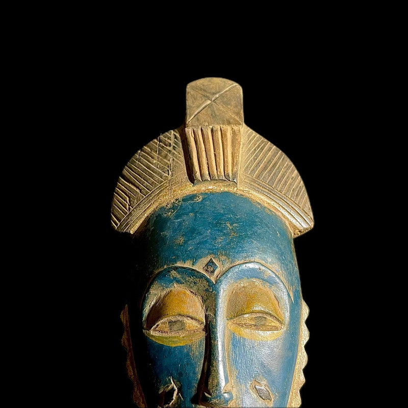 African mask Baule Antique African Mask Tribal Face Mask