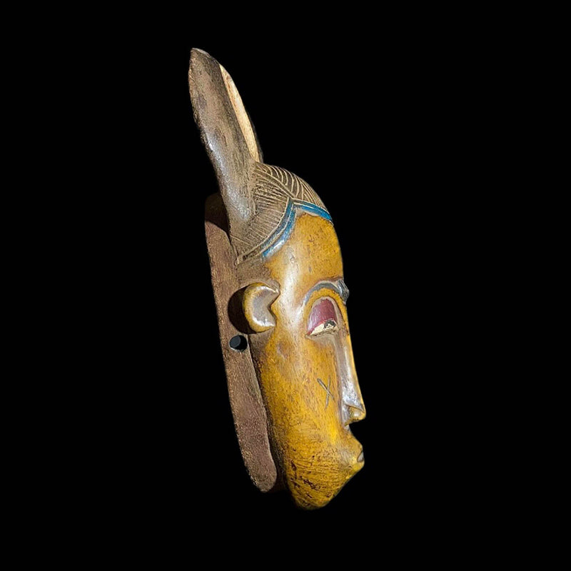 African mask Baule Antique African Masks Wood Hand Carved