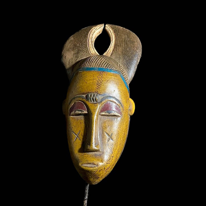 African mask Baule Antique African Masks Wood Hand Carved