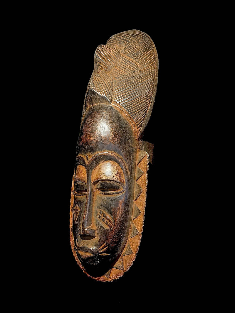 African Mask wood mask Tribal Handmade vintage hand carved