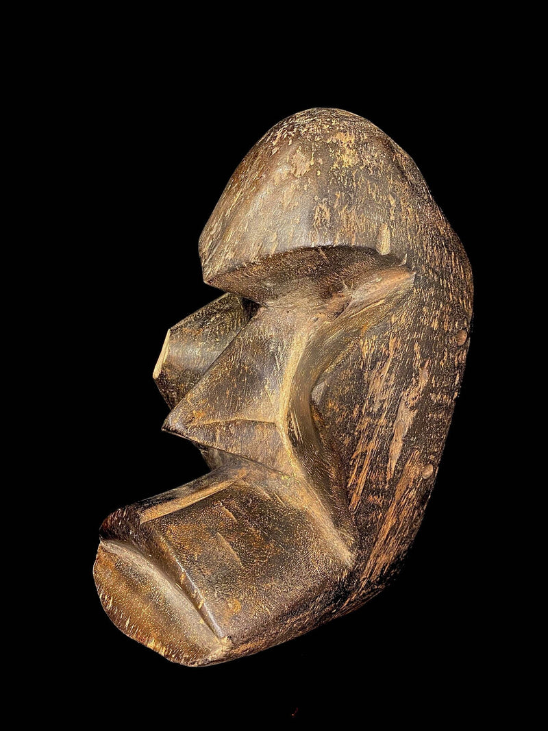 African mask Carved Wood Tribal Mask Of The Dan Kran