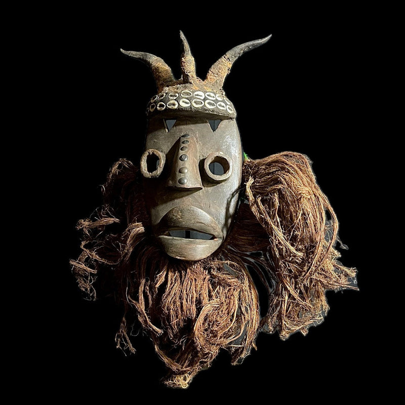 African mask Cubist Dan Bird Man Wood Face Mask Early 20th