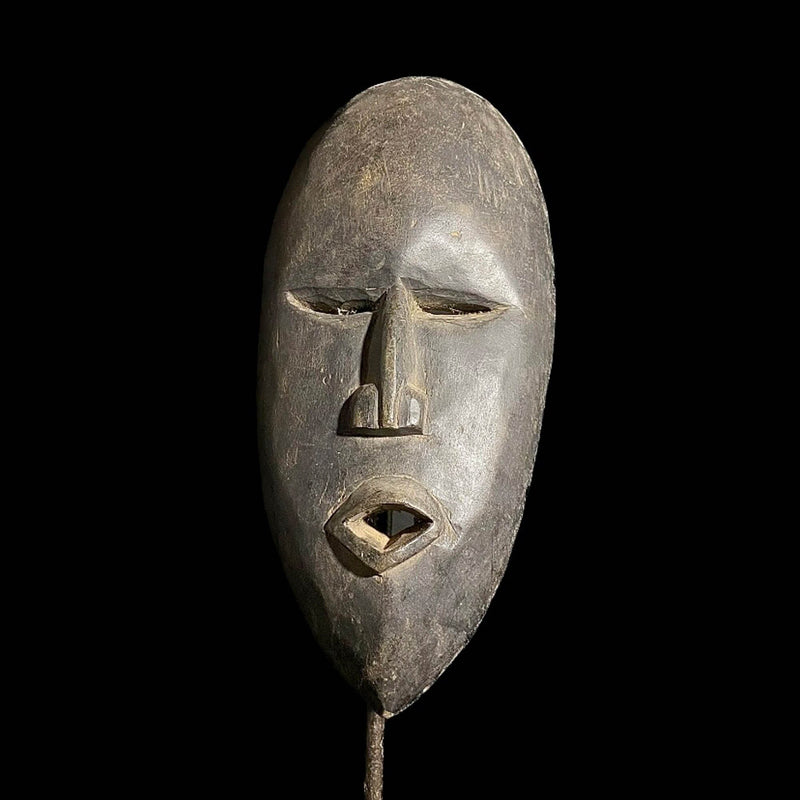 African mask Dan Tribal Art Face Vintage Wood Carved