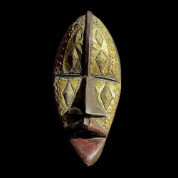 african mask Decorative African Wood Carving DAN TRIBE-9343