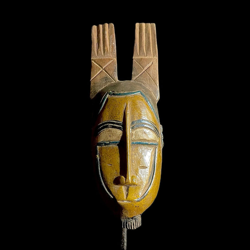 African mask Face Mask Wood Hand Carved Wall Hanging Tribal