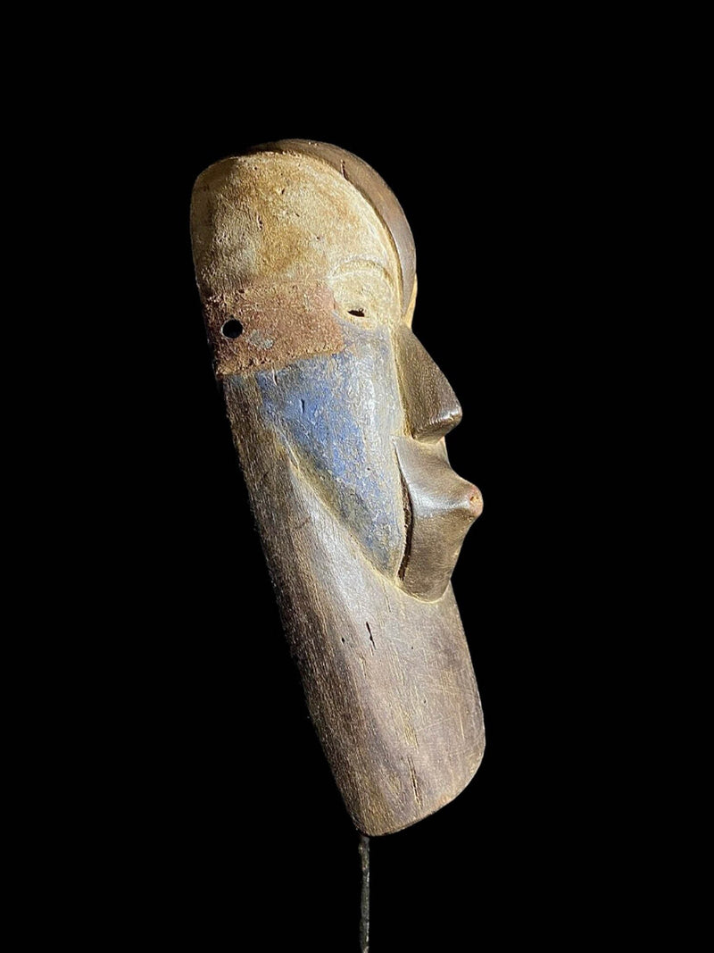 African Mask Face Mask Wood Hand Carved Wall Hanging Art