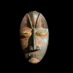 African mask Hand Carved Décor carved wooden Hanging Dan