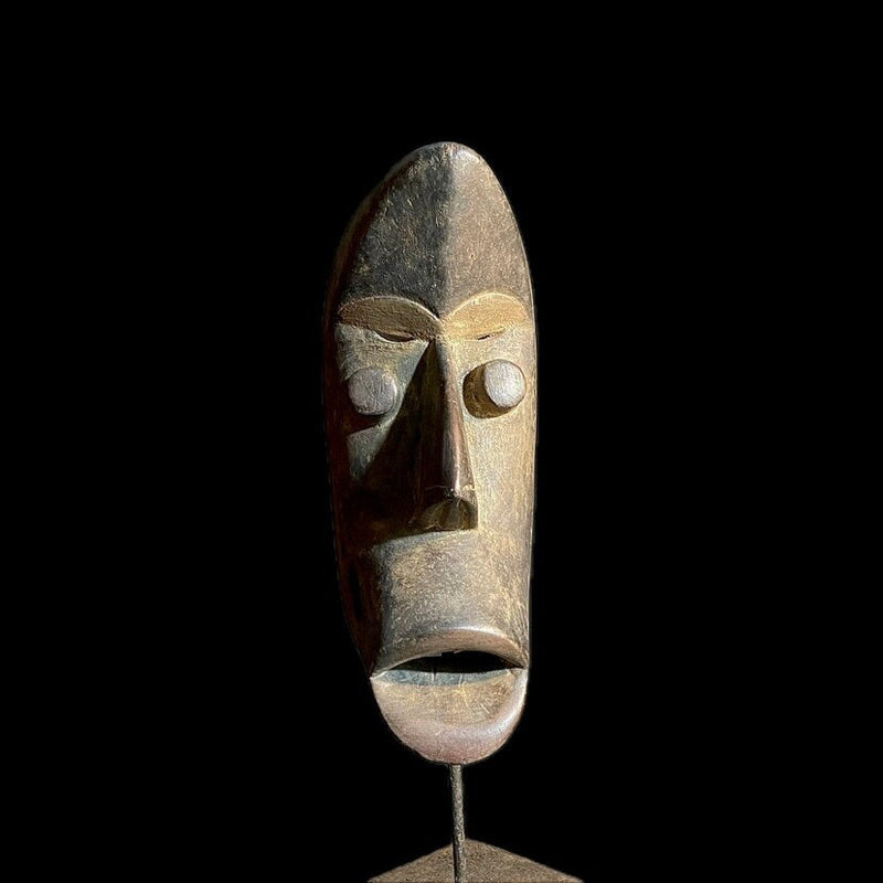 African mask Hand Carved Décor carved wooden Hanging Dan