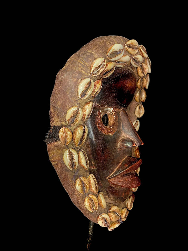 African Mask Hand Carved Vintage Wall Hanging Dan Tankaglé