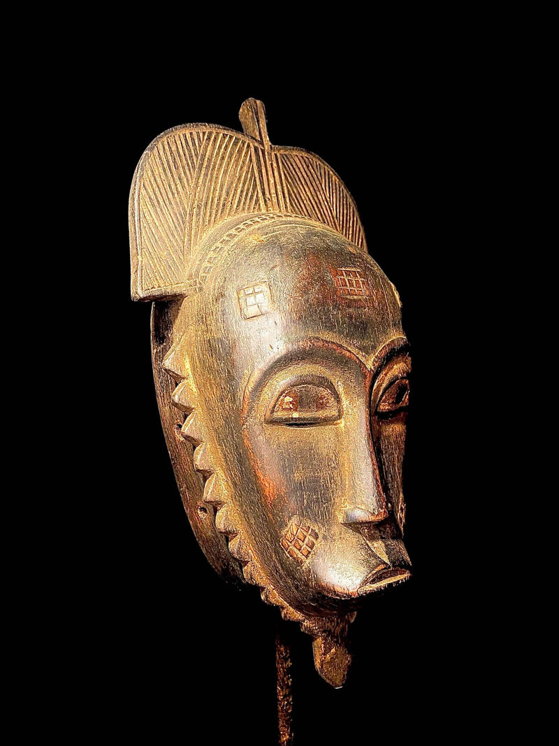 African mask Hand Carved Wooden Tribal African Art Face