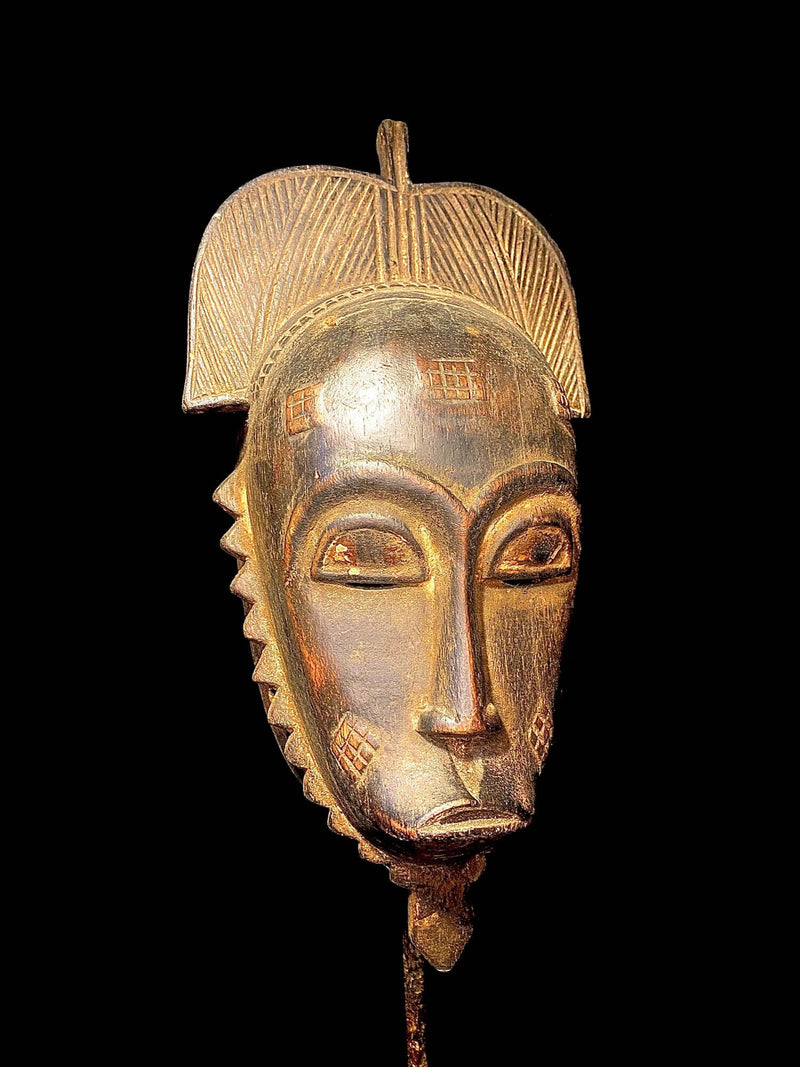 African mask Hand Carved Wooden Tribal African Art Face