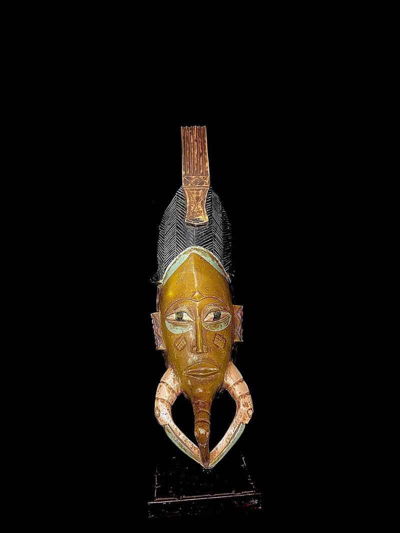 African mask Hand Carved Wooden Tribal African Guro Kweni