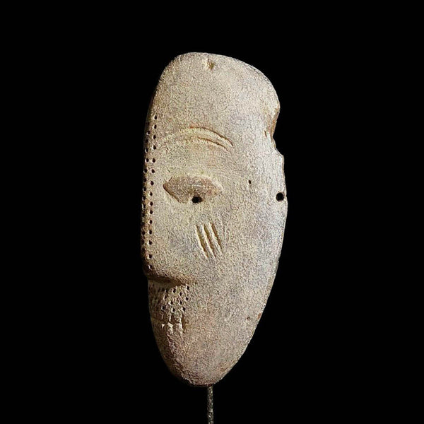 African Mask Hand Carved Wooden Wall Decor Tribe Art Vintage
