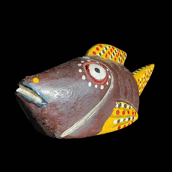 african mask Home Décor Bozo Fish puppet Statue Wood