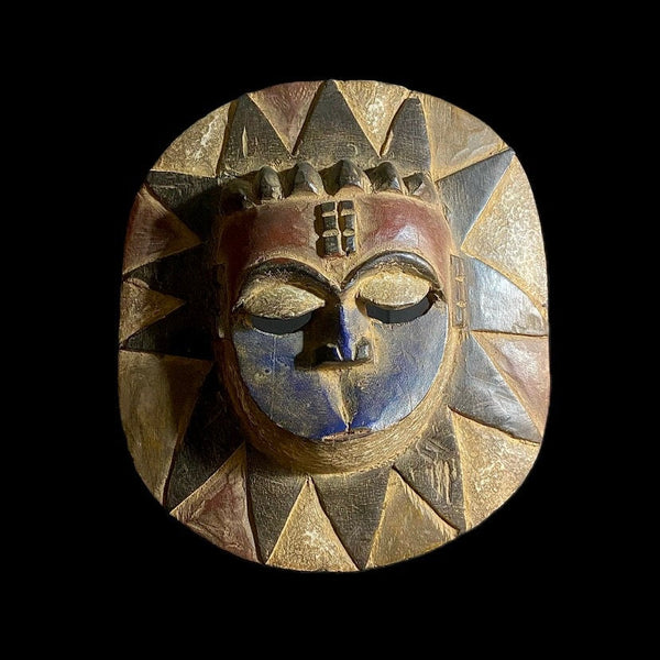 African mask Home Décor moon mask handmade Teke eket masks