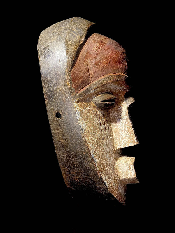 African mask Lega Idumu Tribal Face Mask Wood Hand Carved