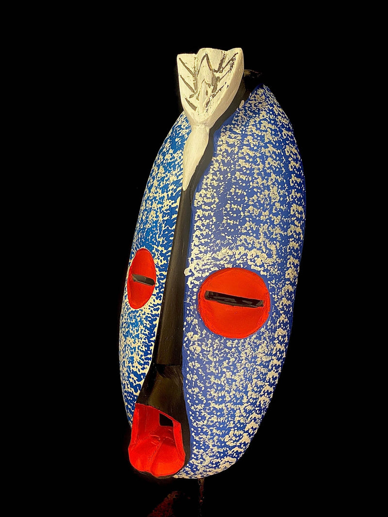 African Mask Traditional Ghana Colorful-6106 - Art Objects