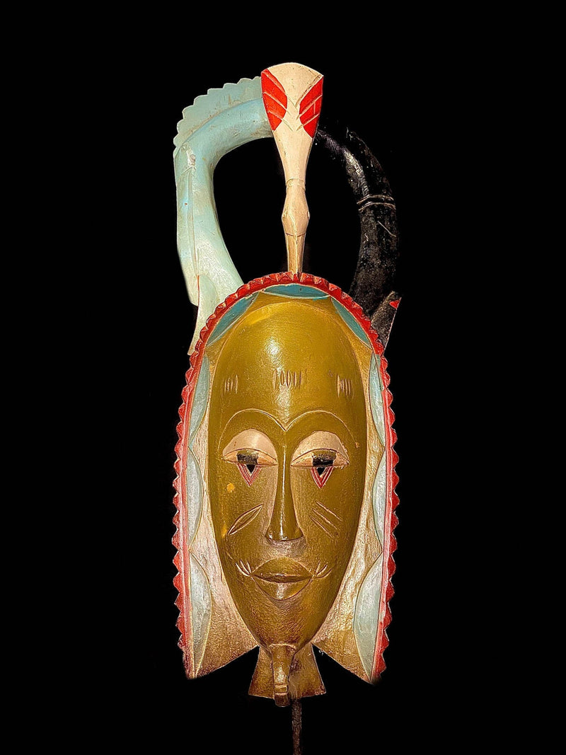 African Mask african antique wall mask Traditional GURO