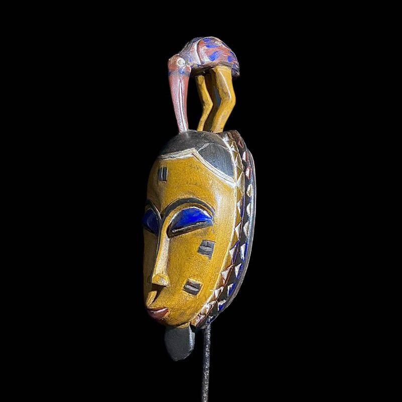 african mask Traditional vintage art Guru Tribe In Natural