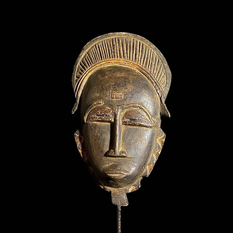 African mask Traditional vintage art tribal Baule Mask-7450