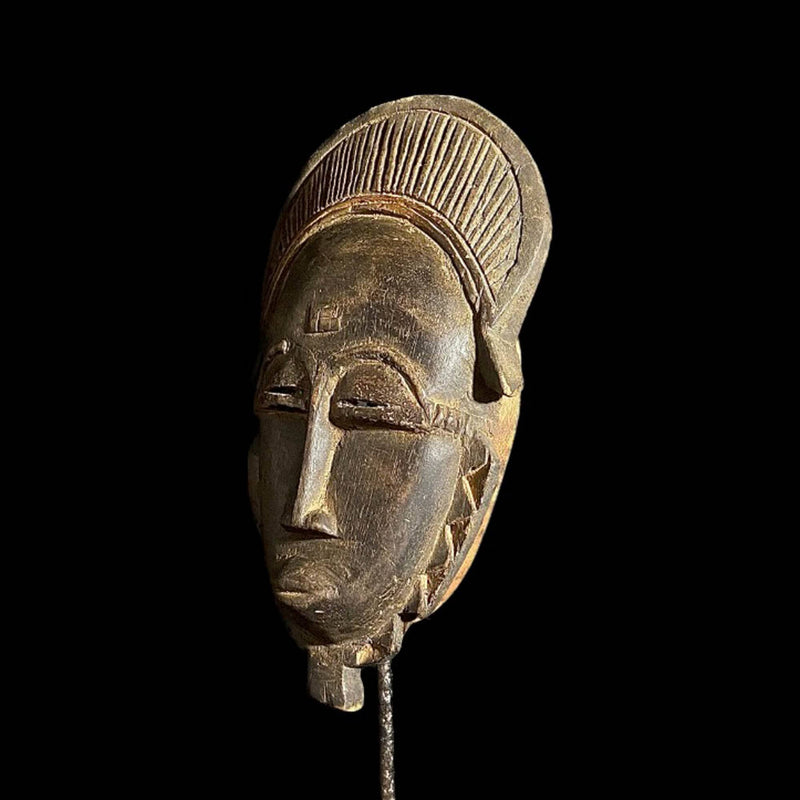 African mask Traditional vintage art tribal Baule Mask-7450