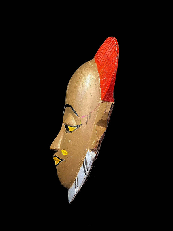 African mask Traditional vintage art tribal one piece Guro