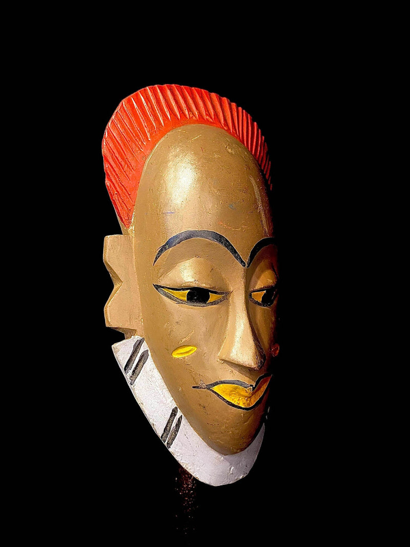 African mask Traditional vintage art tribal one piece Guro
