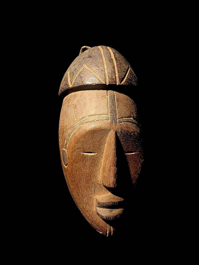 African Mask Tribal Mask African Art A fringed dance mask