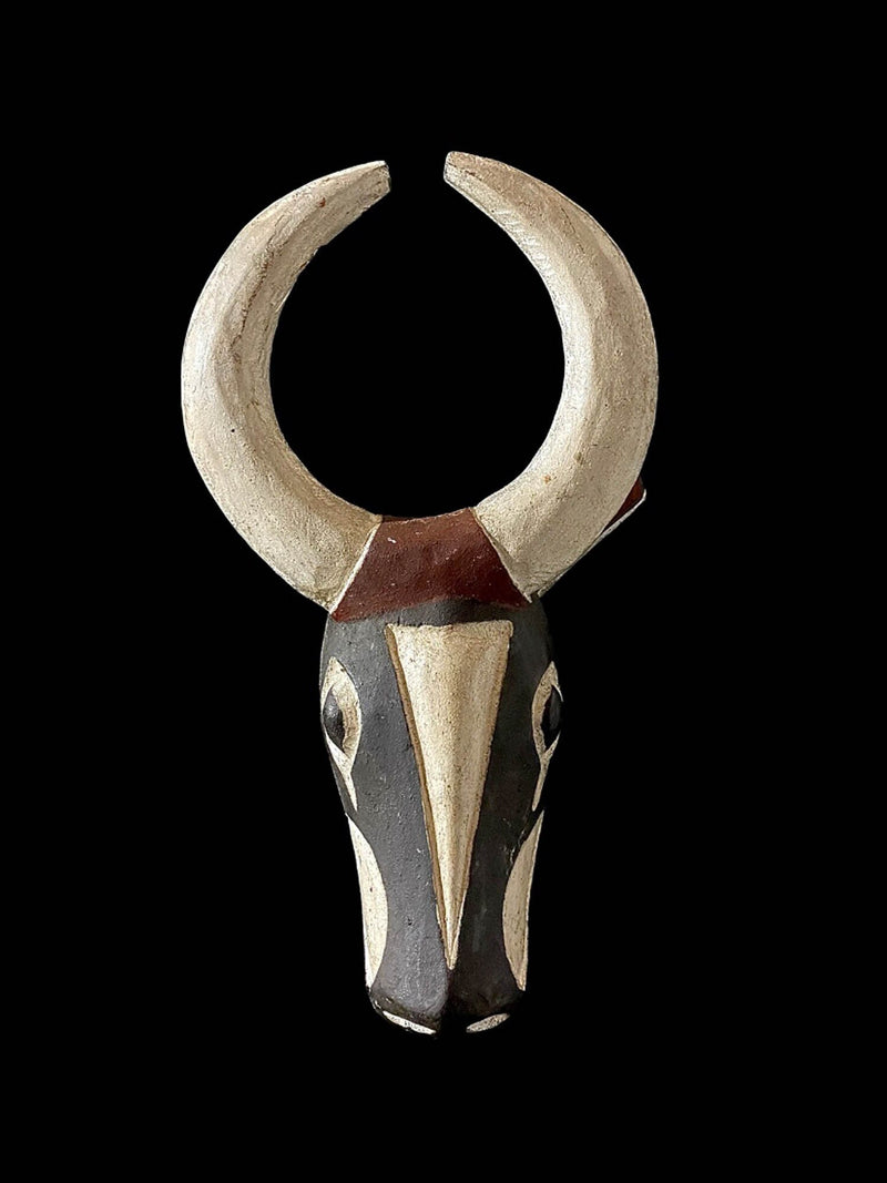 African Mask Tribal Face Bobo Bush Cow Mask Burkina Faso