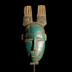 African mask Tribal Face Mask Wood Hand Carved Wall Hanging