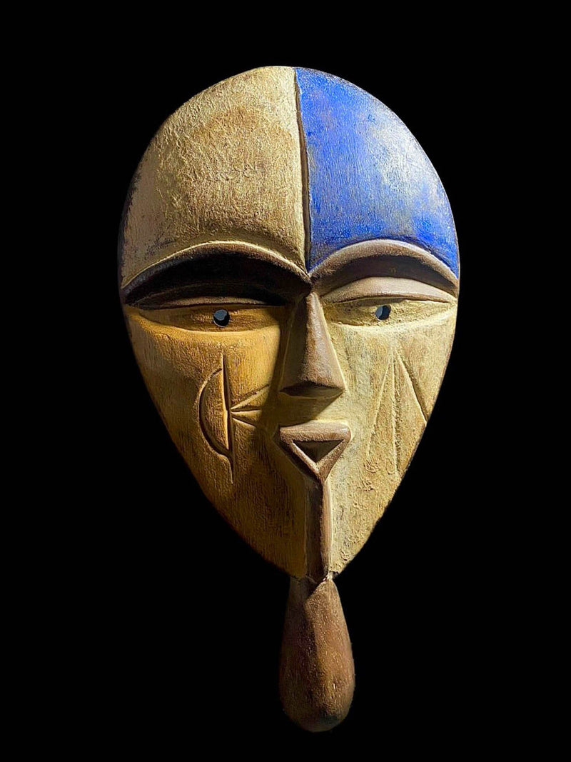 African Mask Tribal Face Mask Wood Hand Carved Wall Hanging