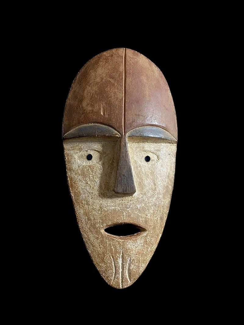 African Mask Tribal Face Mask Wood Lega Idimu Mask Bwami