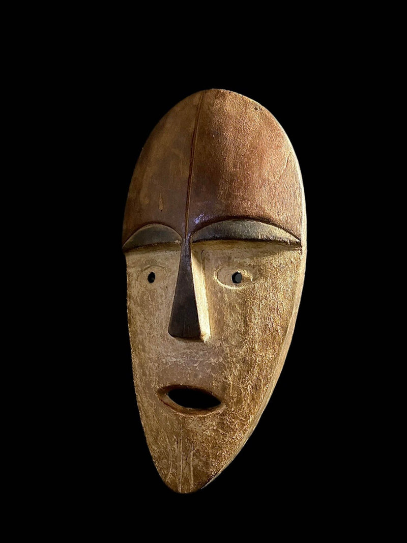 African Mask Tribal Face Mask Wood Lega Idimu Mask Bwami