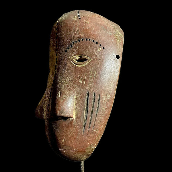 African mask Vintage Carved Wood Hanging Grebo Mask-9315